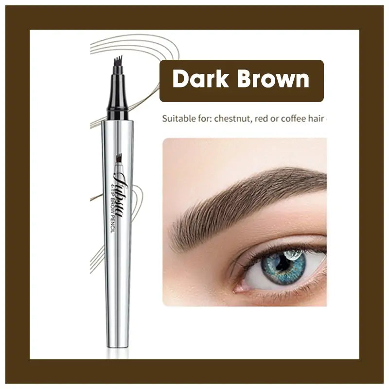 Last day discount 50%OFF - 3D Waterproof Microblading Eyebrow Pen 4 Fork Tip Tattoo Pencil