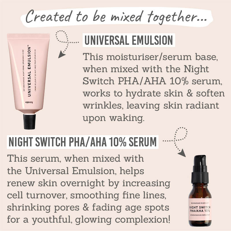 Universal Emulsion & Night Switch PHA/AHA 10% Duo