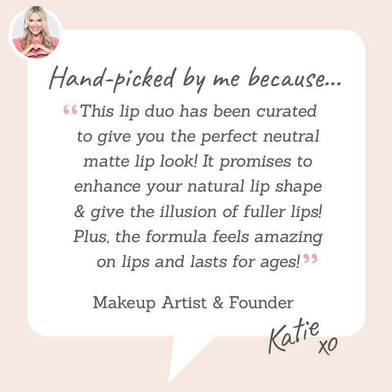 Deep Nude Lip Liner & Matte Rose Lipstick Duo