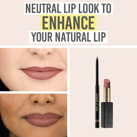 Deep Nude Lip Liner & Matte Rose Lipstick Duo